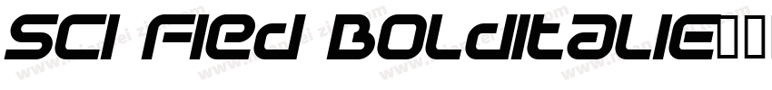 Sci Fied BoldItalic字体转换